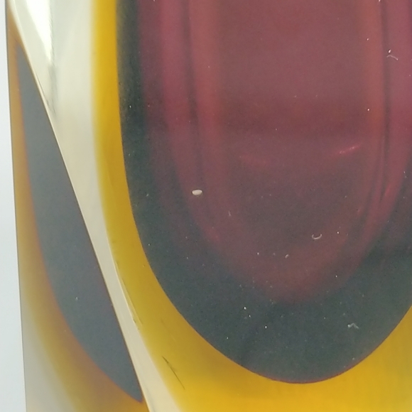 SOLD.         Vintage Sommerso Murano Glass Vase Luigi Mandruzzat - Picture 9 of 10